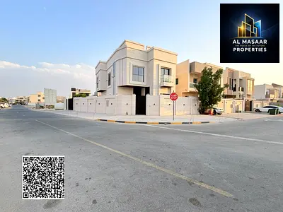 فيلا فاخرة للبيع بتصميم راقٍ وموقع زاوية مميز شامل رسوم التسجيل | تشطيبات سوبر ديلوكس