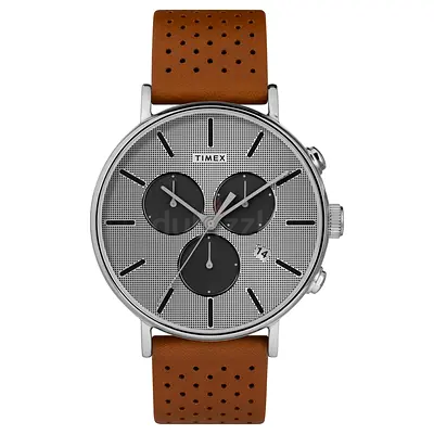 Timex Supernova TW2R79900 Men's Chronograph Watch - Brown Leather