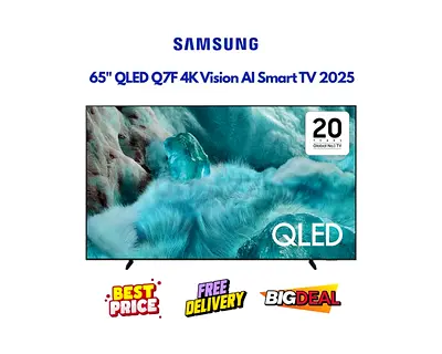 Samsung 65 Inch Smart TV Dubai - QLED Q7F 2025 - Original Box, All Accessories, FREE DELIVERY