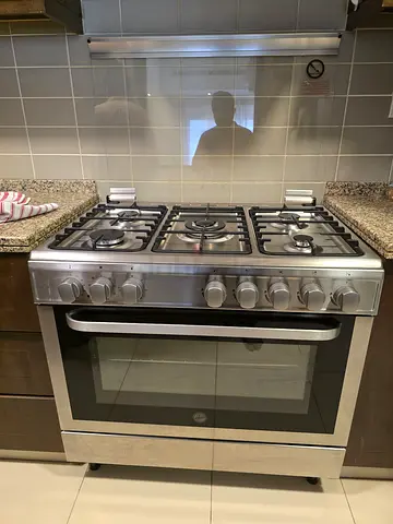 Hoover Gas Cooker 90x60cm With Electric Oven Excellent Condition 5 Burners Top Gas