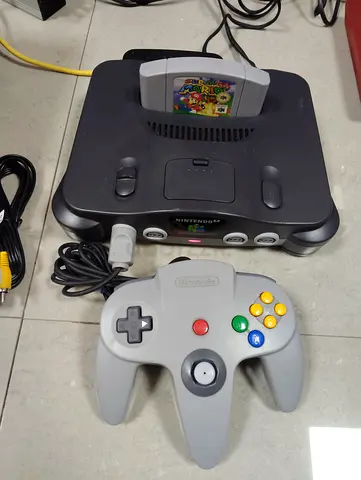 Nintendo 64 with one controller