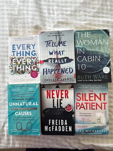 Bundle of 7 Paperback Thrillers & Nonfiction - Perfect Condition (Can be sold separately)