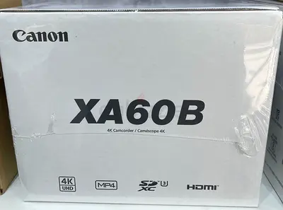 Canon XA60B professional UHD 4K Camcorder with canon HDU-4 handle