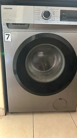 Toshiba front-load washing machine - 7kg, silver