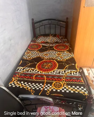 Single bed with medicated mattress