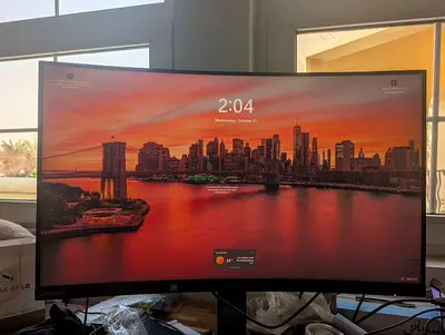 Lenovo G32qc-30 32" Curved Gaming Monitor, QHD 1440p, 165Hz