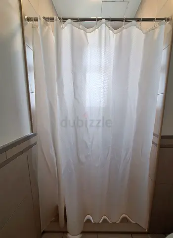 Shower rails and curtains