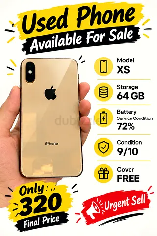 Used Mobile Phone I phone xs 64GB