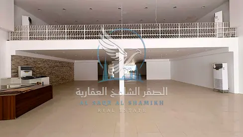 A spacious showroom available for rent in Industrial Area 4, directly on the main road. The property covers 15,000 sq. ft. and features modern finishe