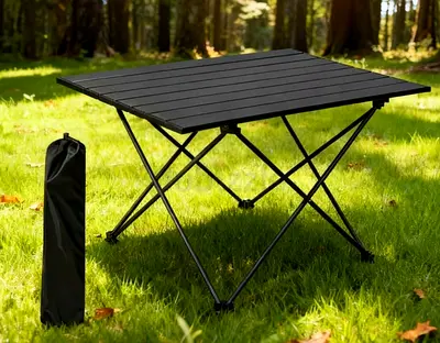 Portable Folding Camping Table with Carry Bag - Lightweight Aluminum Brand New