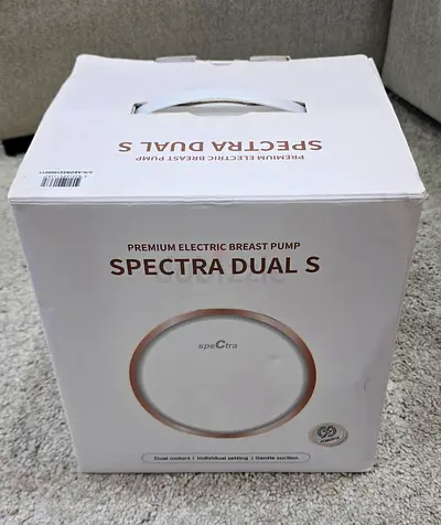 Spectra Dual S Premium Electric Breast Pump - Boxed with extra bottles and accesories