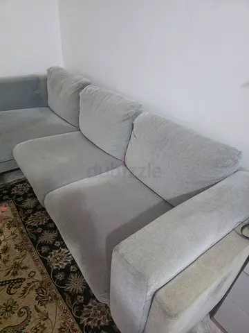 Ikea light grey L shaped Sofa