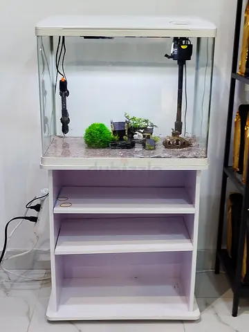 Glass Aquarium with Stand and Filter - 60L (Used)