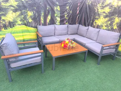 Beautiful Mettlic 6 Seater Outdoor Garden Sofa Set