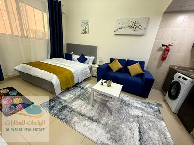 A luxurious, fully furnished studio is now available. It features brand-new, high-end furnishings and is situated in a prime location—Al Yasmeen Tower