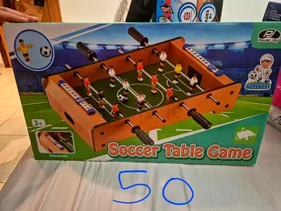Soccer Table Game Foosball - Compact Kids Tabletop Set. Brand new. Packed