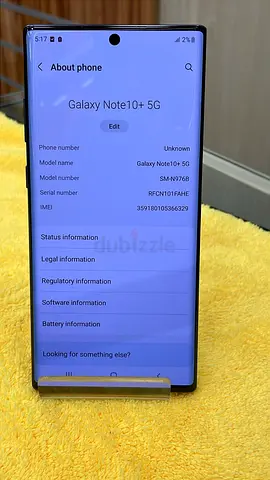 Samsung Note 10 Plus 512