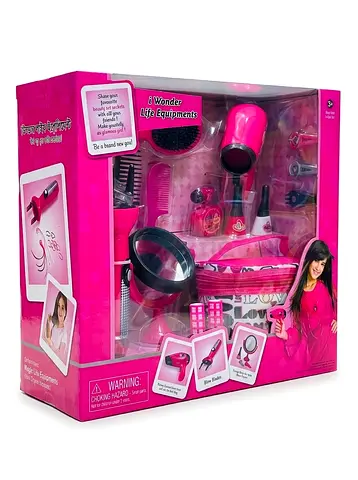 i Wonder Kids Pretend Play Makeup & Hair Styling Vanity Beauty Playset (Model SE930A) – Brand New in
