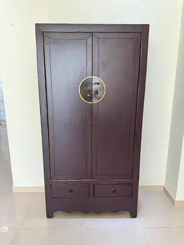 The One armoire Chinese oriental cabinet wardrobe shelves and drawers H185 W95 D42 cm