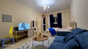 A golden opportunity! Luxurious, fully furnished studio apartment for monthly rent in Al Yasmin Towe