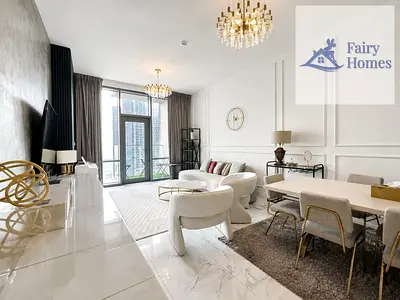 Furnished 2BR Apartment | Amna Tower | Community View | High Floor