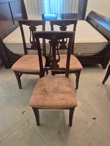 Set of 2 Vintage Wooden Dining Chairs - Good Condition