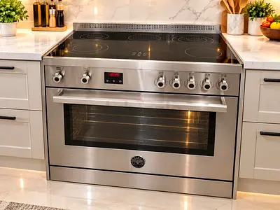 Bertazzoni r Stainless Steel Electric Ceramic 5Hob 90cm