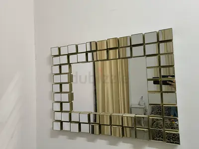 Decorative Square-Tile Wall Mirror - Modern Design.. 75/55cm in size