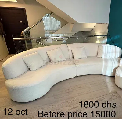 Sienna curved sofa (340x85x45 cm)
