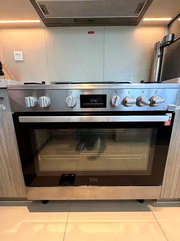 Beko 90cm Range Cooker BGTW 11227 EXA, Gas Hob + Electric Oven