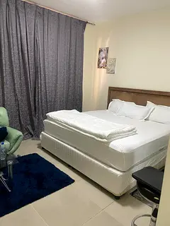 Hotel style master room / Luxury Furnished / Middle floor / Near Train + Mall / Al Barsha