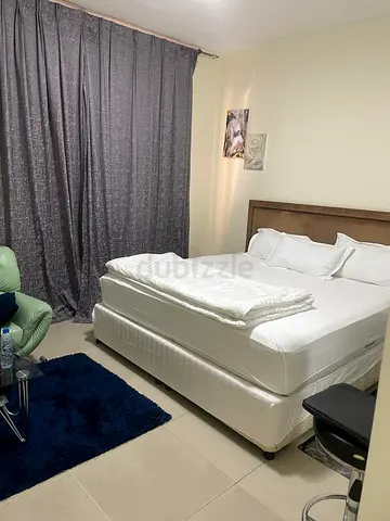 Hotel style master room / Luxury Furnished / Middle floor / Near Train + Mall / Al Barsha