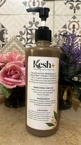 Kesh+ sulfate free 8 herbs organic shampoo+conditioner (imported) 500 ml