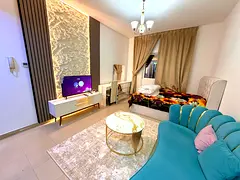 Large studio apartment / furnished with hotel-style furniture / Sharjah