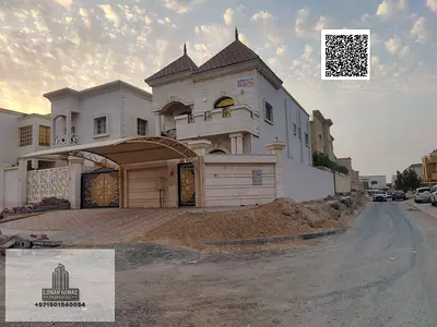 Villa for Sale in Ajman, Al muwayha area. , .5 master bedrooms with built-in wardrobes, equipped with electricity,