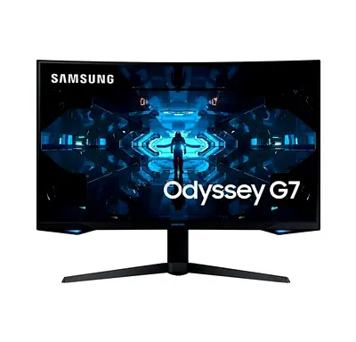 Samsung 27 inch Odyssey G7 QLED Curved Monitor - 240Hz, C27G75TQSM