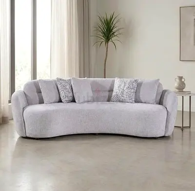 Brand New Danube Home Zorion 3-Seater Sofa – Grey – Unused