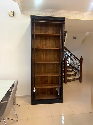 TIMOTHY OULTON Marina Home bookcase book shelf library reclaimed wood W98 D44 H256 cm