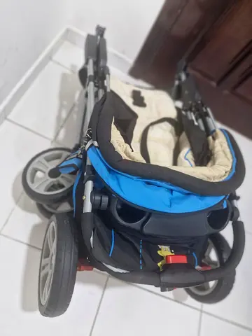 Folded baby stroller - good condition + Baby ride Elephant