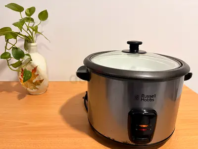 RUSsell Hobbs Rice Cooker With Steamer 19750, 1.8 L - Silver