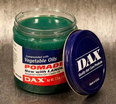 DAX Green Pomade 7.5 oz - Vegetable Oils & Lanolin Hair Wax (Used/New)