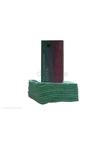 25 Pieces Reusable Microfiber Multi-Functional Cleaning Cloths, Green