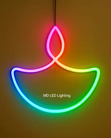 Colorful LED Neon Wall Light - Decorative Shape size 30cm