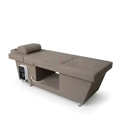 Electric spa/massage bed with headrest and storage - good condition