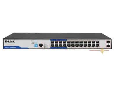 DLINK 24 port Gigabit Poe switch