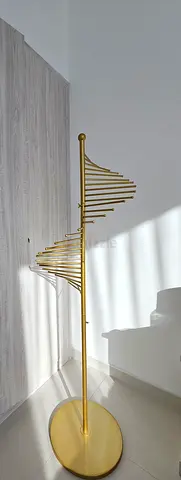 Gold Spiral Scarf/Pants Display Rack