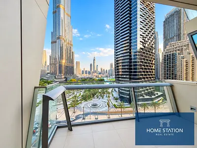 شقة بغرفة نوم واحدة | برج فيستا 1 | إطلالات على المدينة والبحر | تصميم غير مفروش