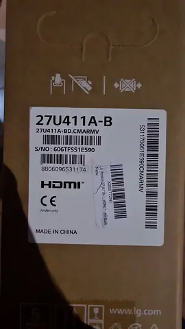 LG 27-inch 27U411A-B Monitor (sealed box) - HDMI, Full HD