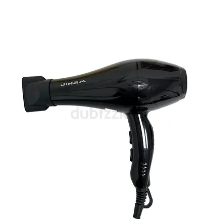 Used Jihai Professional Hair Dryer - Black, Good Condition