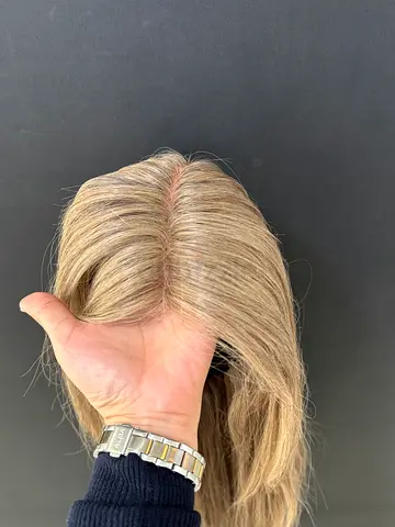 Ash Brown 100% Human Hair Wig - perfect Condition